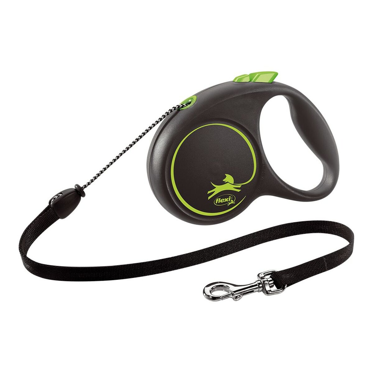 Dog Lead Flexi BLACK DESIGN 5 m Size M Green-0