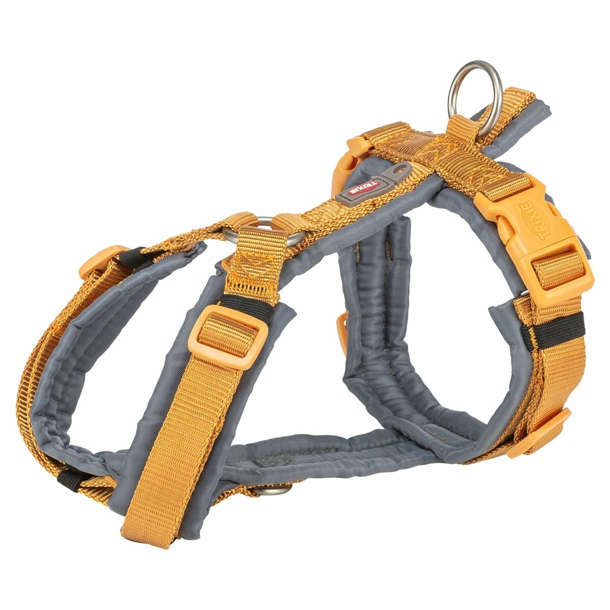 Dog Harness Trixie Premium Trekking Graphite Curry M/L-0