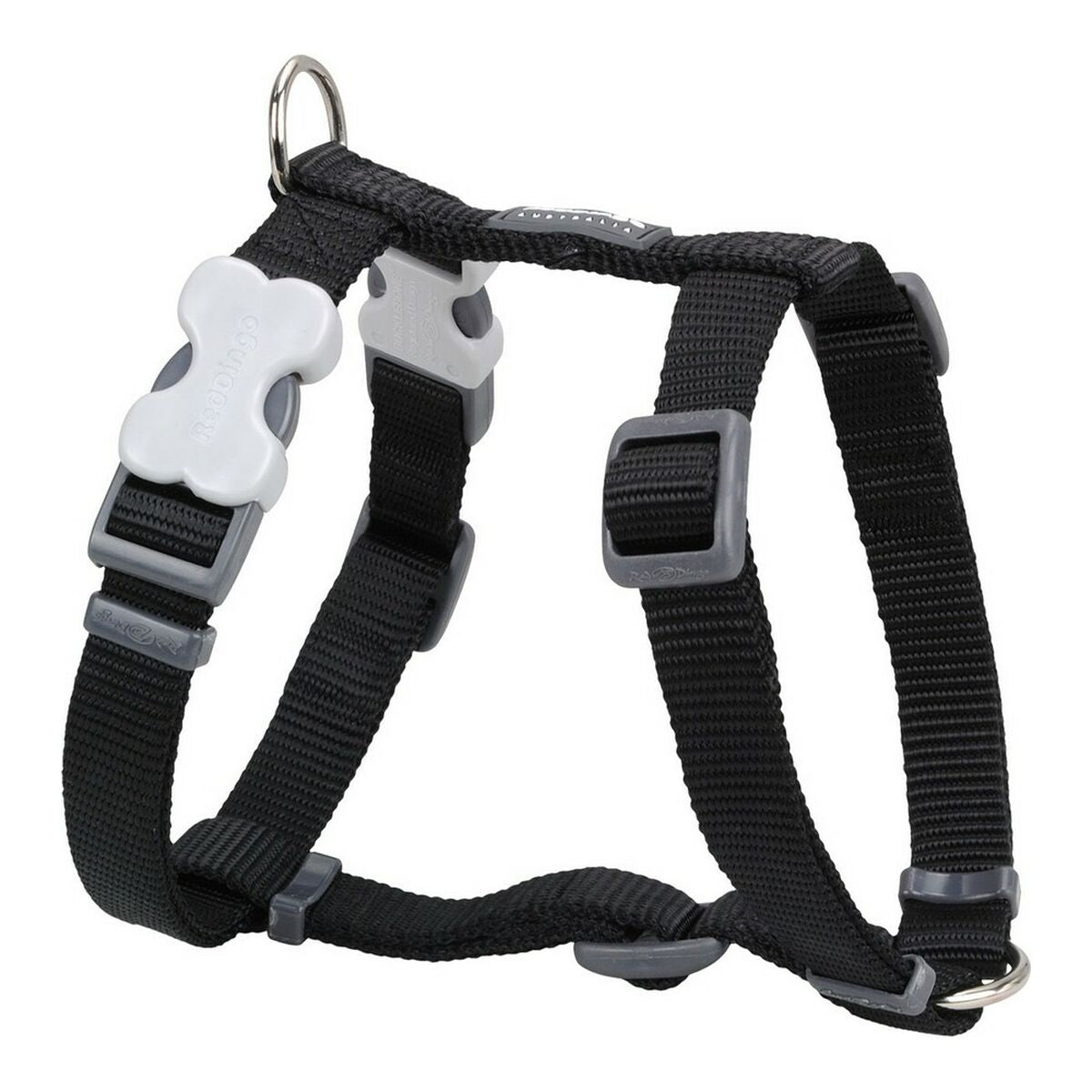 Dog Harness Red Dingo Smooth Black-0