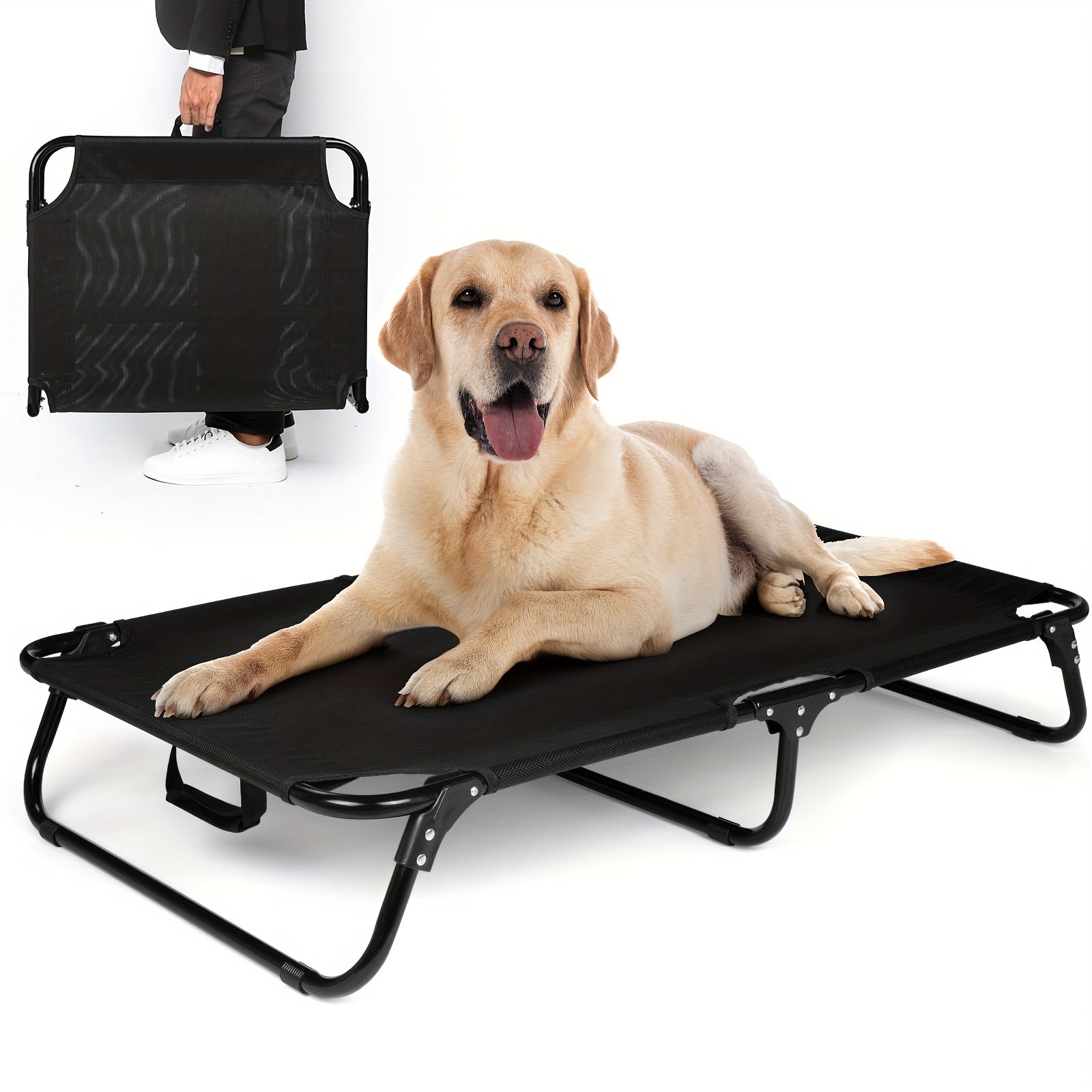 Cooling Dog Bed with Washable and Foldable-1